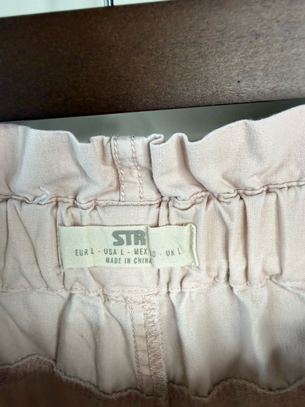 stradivarius Pale Pink Wide Leg Cargo Pants - Picture 6 of 6